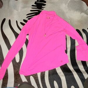Lilly pulitzer hot pink luxletic quarter zip